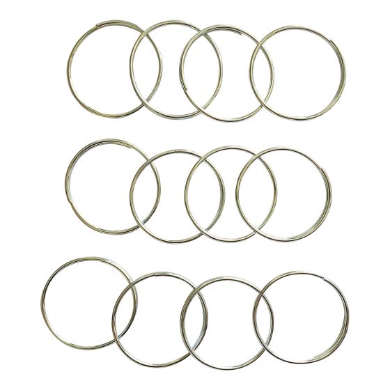 Anneaux de support de porte d'abri d'auto, 12/pqt