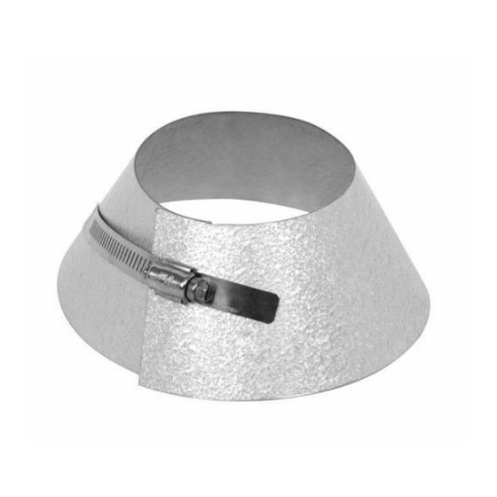 Collet de solin, acier galvanisé, 4"
