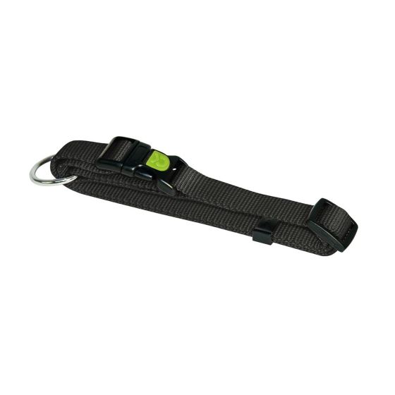 Collier pour chien en nylon, noir, 1" x 17 3/4, 25 1/2"