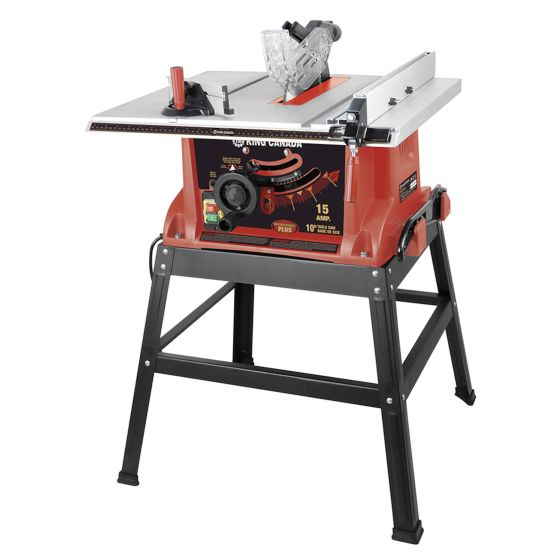 Electric Table Saw with Stand - King Canada - 10" - 15 A