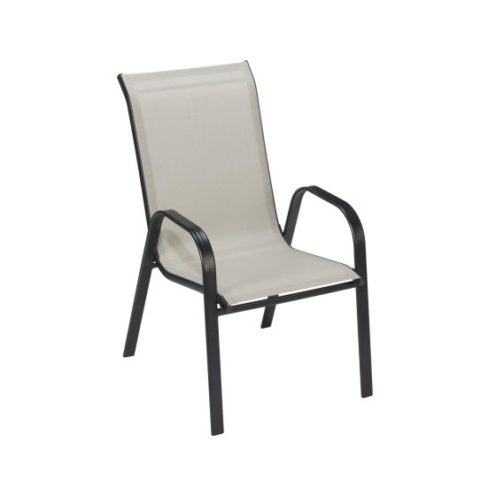 Chaise empilable Sling, 55 x 93 x 55 cm, gris