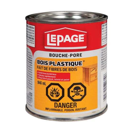 Bouche-pores, bois et plastique, 946 ml