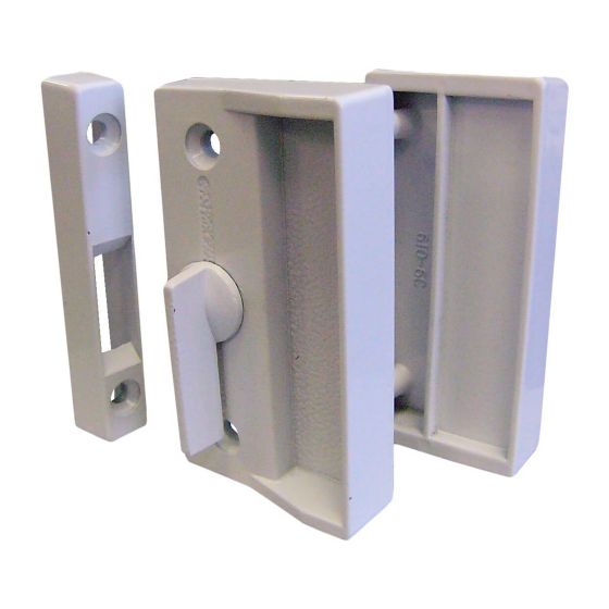 Screen door latch set