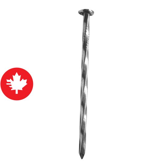 Clou d'ardox en vrille régulier, brillant, 3", 25 lb/pqt