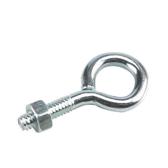Vis à oeillet avec écrou, zinc, 1/4" x 2"