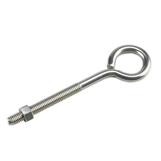 Vis à oeillet avec écrou, acier inoxydable, 3/8" x 6"