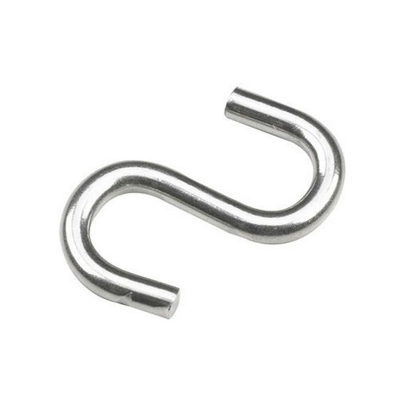 Crochet en forme de S, acier inoxydable, 11 mm x 1 1/2" x 4.3 mm