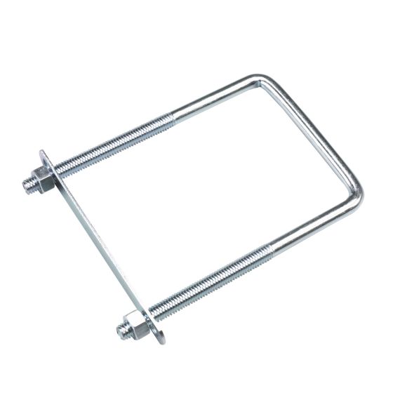 Boulon en "U" carré, zinc, 6" x 3 5/8" x 3/8"