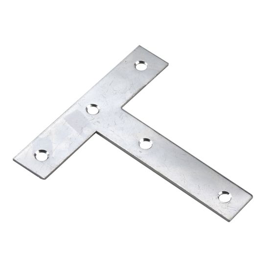 Plaque en "T", zinc, 5" x 7/8"