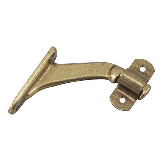 3-3/16" Heavy-Duty Handrail Bracket - Antique brass