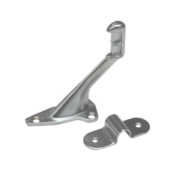 Support de rampe, chrome satiné