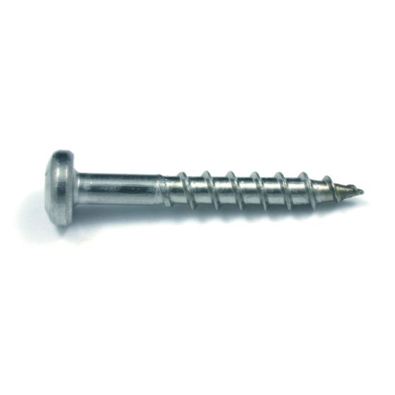 Treated Wood Screws - #8 x 1-1/4" - Stainless Steel - 100/Pkg