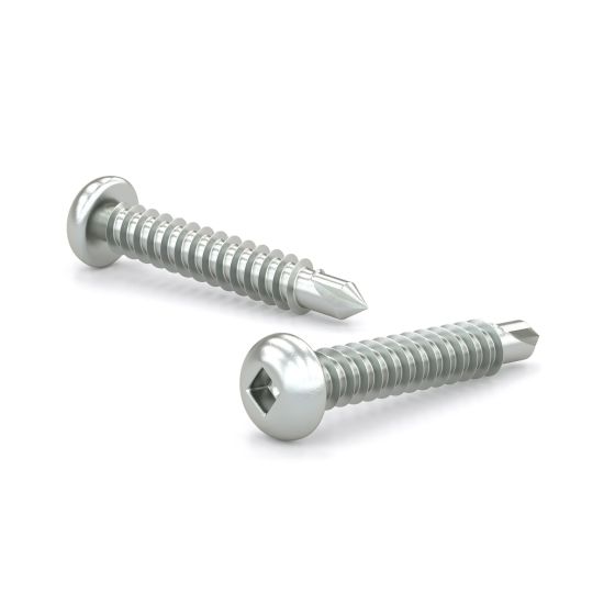 Zinc Plated Metal Screws - Pan Head - #10 x 1 1/4" - 100/Pkg