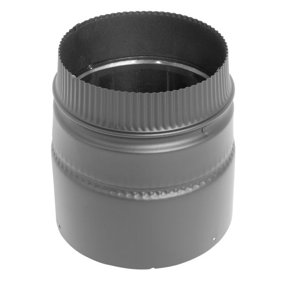 Adaptateur de poêle double paroi, 1200 ° F, noir mat, 6"