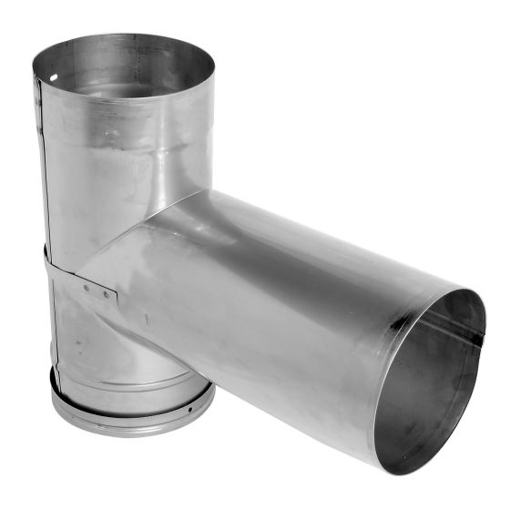 "T" de base en acier inoxydable, 2 pcs, 6"
