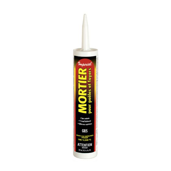 Mortier pour poêles et foyers, Gris, 10.3 oz