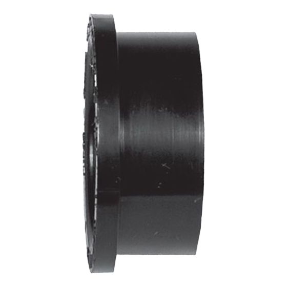 ABS DWV Reducing Bushing - M 1 1/2" x F 1 1/4" - Spigot x Hub - Black