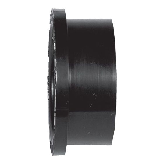 ABS DWV Reducing Bushing - M 4" x F 2" - Spigot x Hub - Black