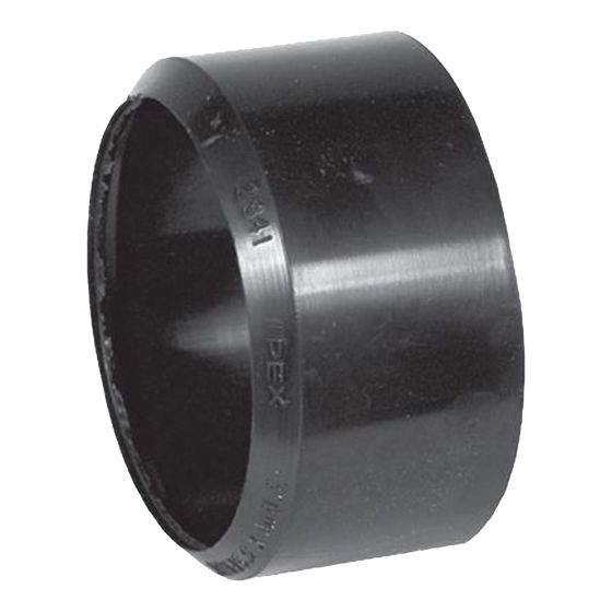 ABS-DWV Adapter Bushing (Sewer to DWV) - 3" - Hub x Spigot - Black