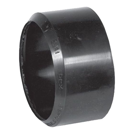 ABS-DWV Adapter Bushing (Sewer to DWV) - 4" - Hub x Spigot - Black