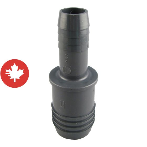 Raccord réduit de plastique, 1 1/4" x 3/4"