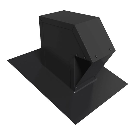 VMAX-CT Roof Exhaust Vent Cap - 4" - Black