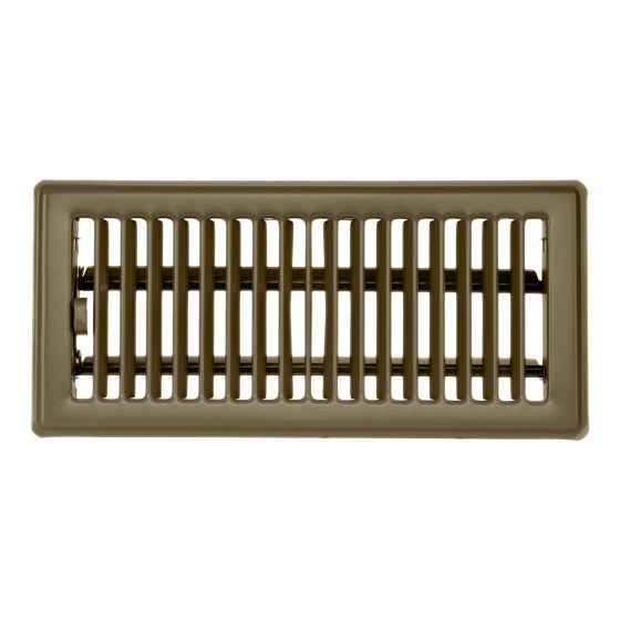 Registre à plancher, beige, 4" x 10"
