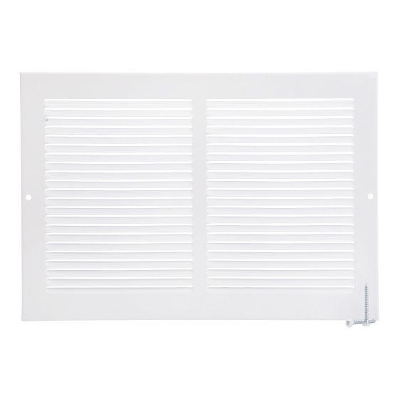 Grille murale, blanc, 6" x 12"