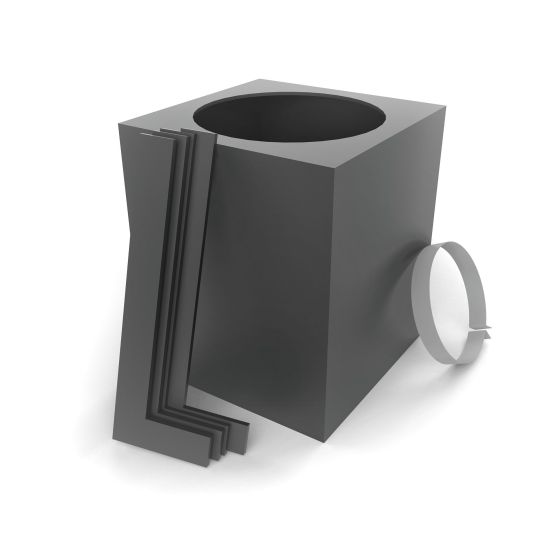 Support pour plafond cathédrale 2100, noir mat, 7"