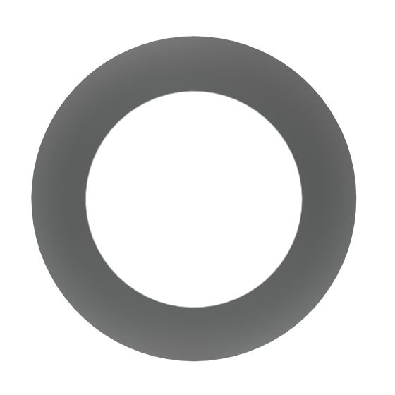 Collet de finition rond 2100, noir, 7"