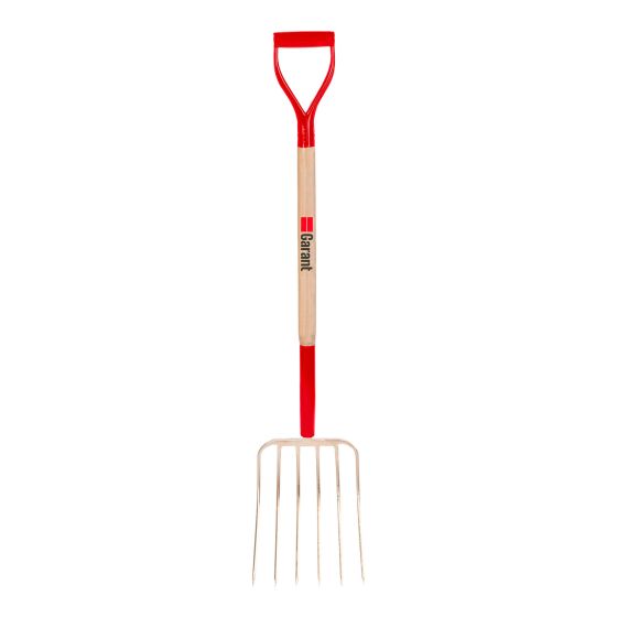 Manure Fork - 6 Teeth 13" - Forged Steel - Handle 54"