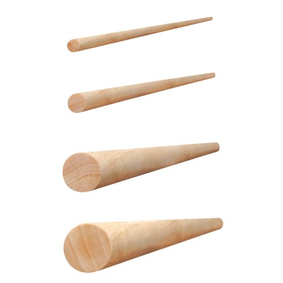 Goujon en bois dur, 1" x 48", vert