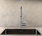 EBI Kitchen Sink Faucet with Swivel Pull-Down Spout - Chrome