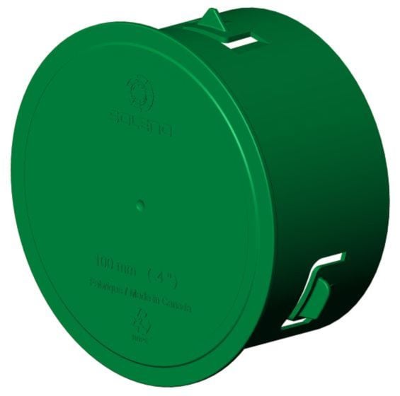 Bouchon intérieur, 4", vert
