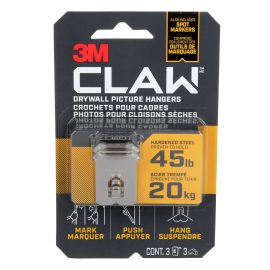 Crochet CLAW pour cadres, paquet de 3