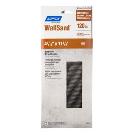Treillis de pon&ccedil;age imperm&eacute;able Norton Wallsand pour placopl&acirc;tre, 11 1/4" x 4 3/16", Gr. 120, 2/pqt