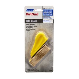 Ensemble de pon&ccedil;age de pr&eacute;cision Norton MultiSand Hook & Sand, 30 feuilles, grains assortis