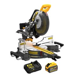 Scie &agrave; onglets coulissante &agrave; double biseau, 60 V MAX, 12"