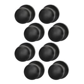 Ensemble de boutons pour portes de passage, Hudson, 8/pqt, noir mat