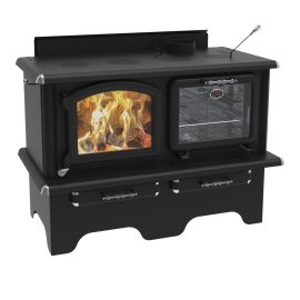 Cuisinière au bois, Exo, noir, H/E