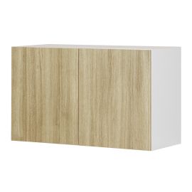 Caisson sup&eacute;rieur pour po&ecirc;le 2 portes, Beaut&eacute; Naturelle, bois, 30" x 18" x 12 1/2"