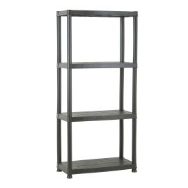 &Eacute;tag&egrave;re Primo, 4 tablettes, 24" x 51" x 12", noir