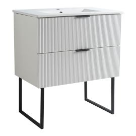 Meuble-lavabo Leiria, 30", fini blanc