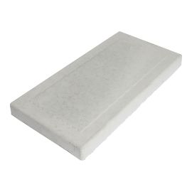 Dalle de patio Losange, béton, 9" x 18", gris