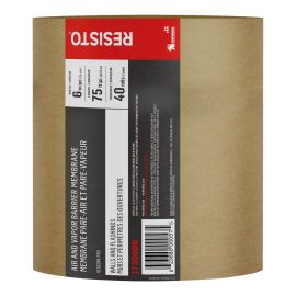 Self-Adhesive Air/Vapor Membrane – 6" x 75' – 40 mil