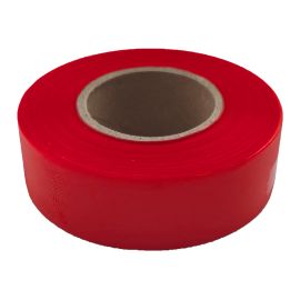 Ruban de signalisation en plastique, 1" x 200', rouge