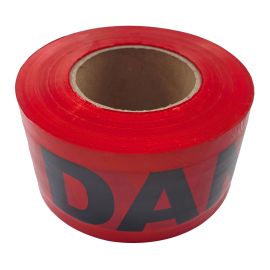 Ruban de s&eacute;curit&eacute; &laquo; DANGER &raquo;, plastique, 3" x 1000', rouge