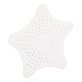 Star-Shaped Hair Catcher - TPR - 5.9" x 5.9" - White