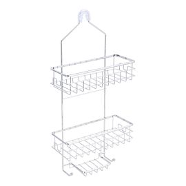 Shower Caddy - Stainless Steel - 10" x 4.6" x 21.65" - Chrome