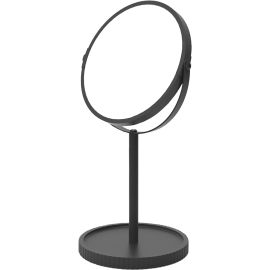 Miroir de table double face, 6,7" x 12", noir mat